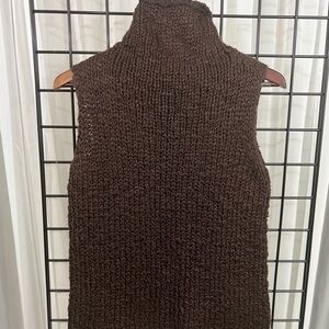 VINTAGE CIRCA 1986 EXPRESS Hand knit sweater in ultra rich Chocolate! EUC